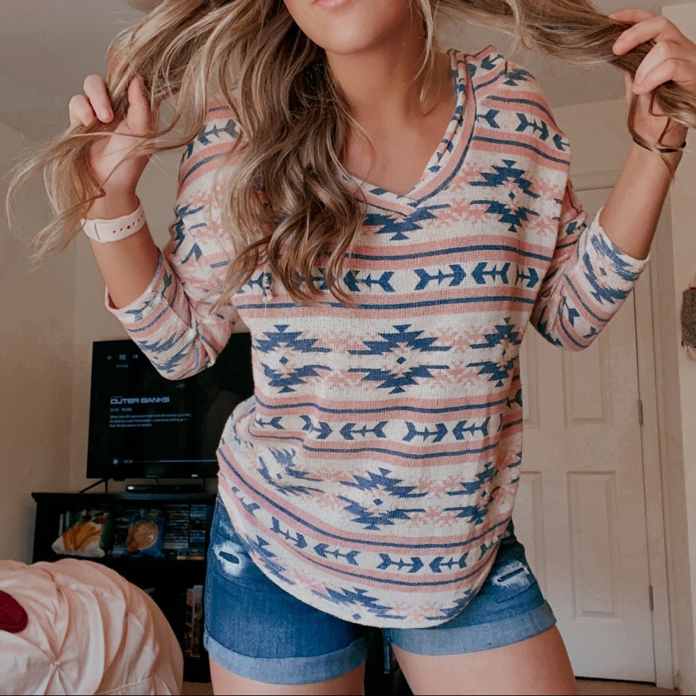 Aztec-Patterned Sweater
